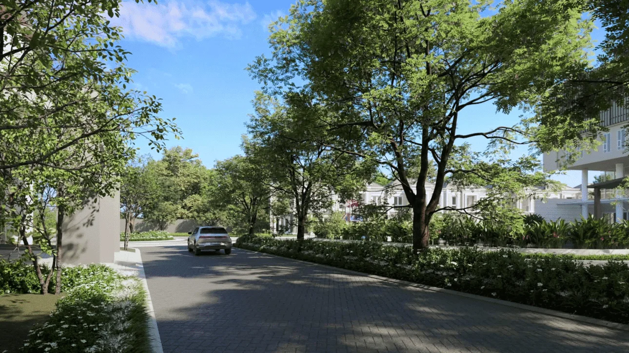 Jalan Boulevard di Perumahan Grand Panca Residence